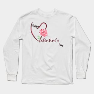 Happy Valentine's day card Long Sleeve T-Shirt